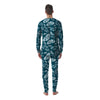 Butterfly Turquoise Print Pattern Men's Pajamas-grizzshop