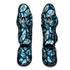 Butterfly Turquoise Print Pattern Muay Thai Shin Guards-grizzshop