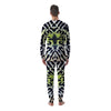 Butterfly Wing Skin Black White And Green Print Men's Pajamas-grizzshop