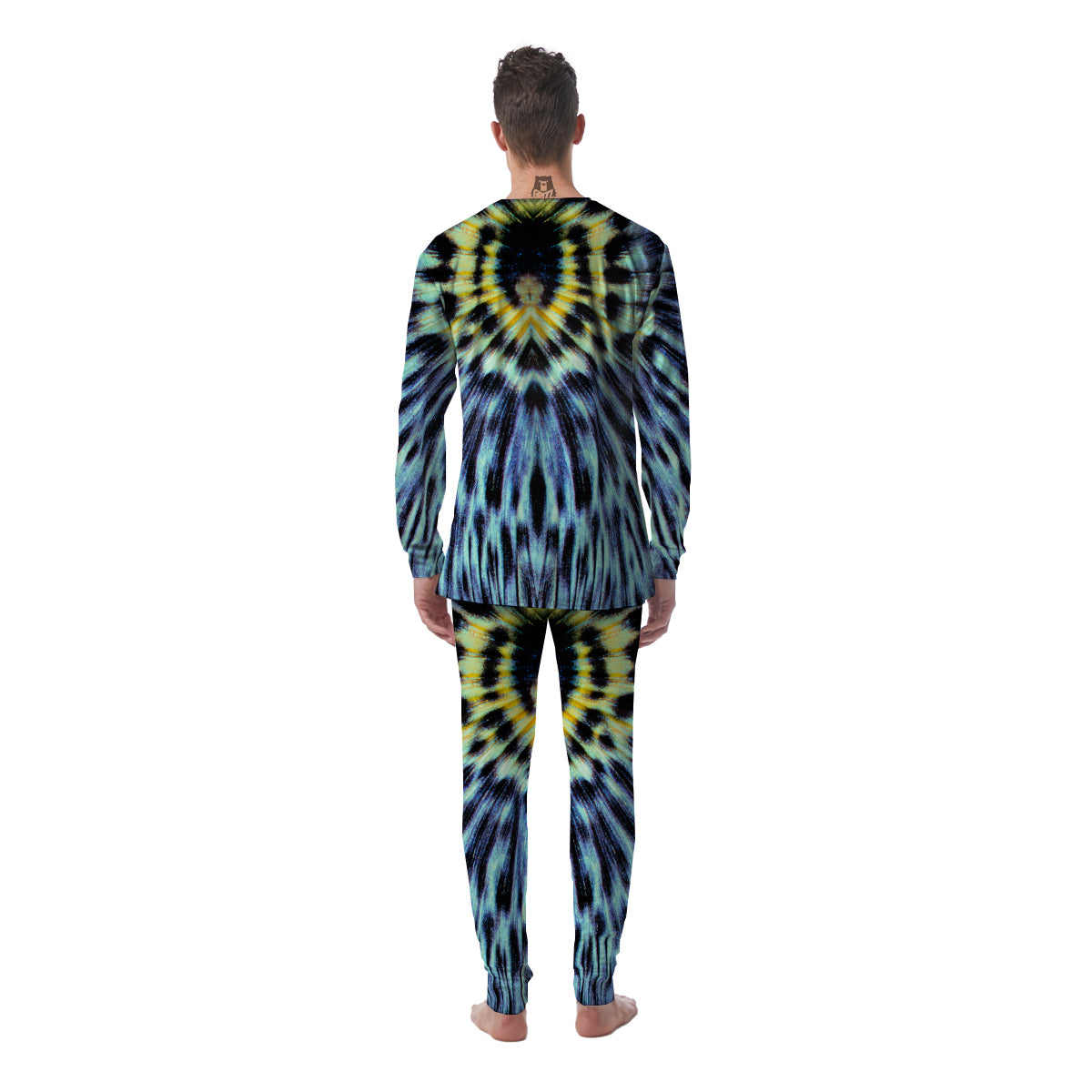 Butterfly Wing Skin Blue Print Men's Pajamas-grizzshop