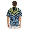 Butterfly Wing Skin Blue Print Men's Short Sleeve Shirts-grizzshop