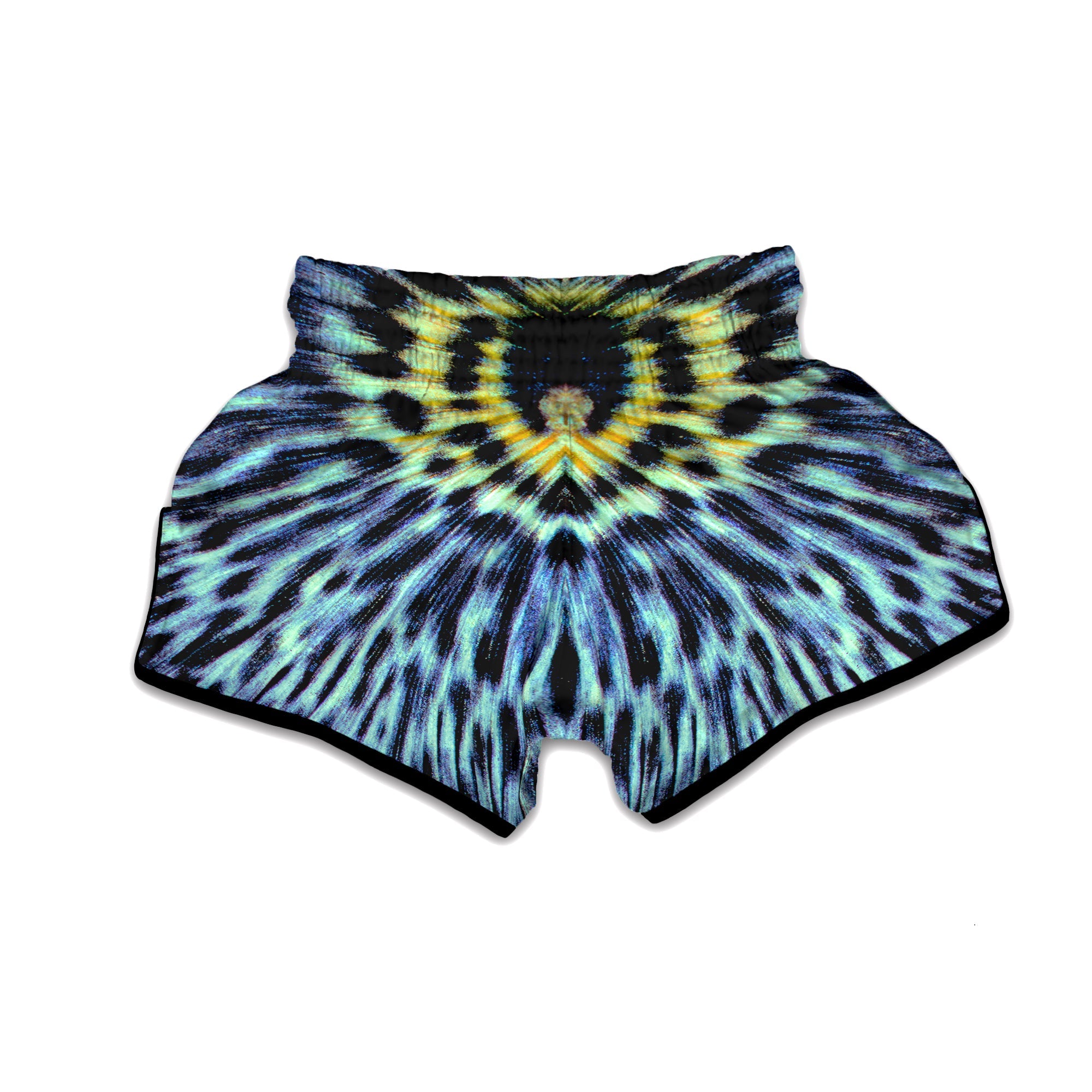 Butterfly Wing Skin Blue Print Muay Thai Boxing Shorts-grizzshop