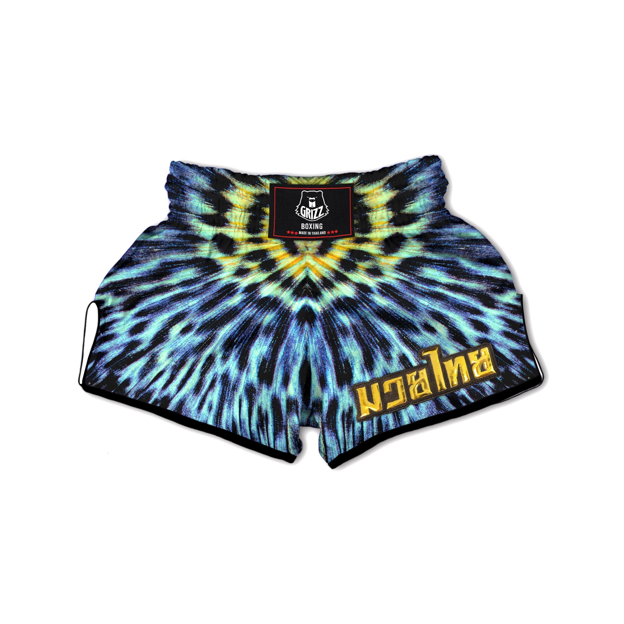 Butterfly Wing Skin Blue Print Muay Thai Boxing Shorts-grizzshop