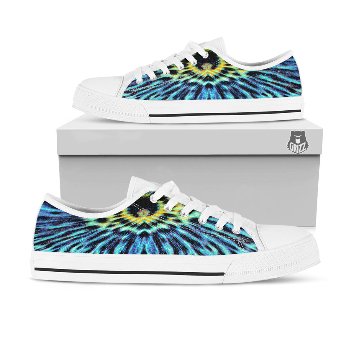 Butterfly Wing Skin Blue Print White Low Top Shoes-grizzshop