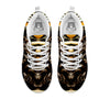 Butterfly Wing Skin Dark And Orange Print White Sneaker-grizzshop