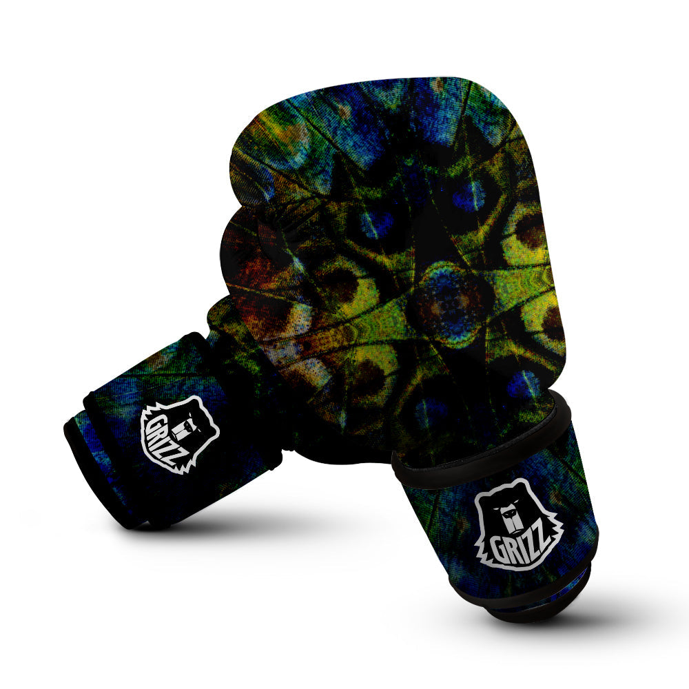 Butterfly Wing Skin Dark Print Boxing Gloves-grizzshop