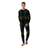 Butterfly Wing Skin Dark Print Men's Pajamas-grizzshop