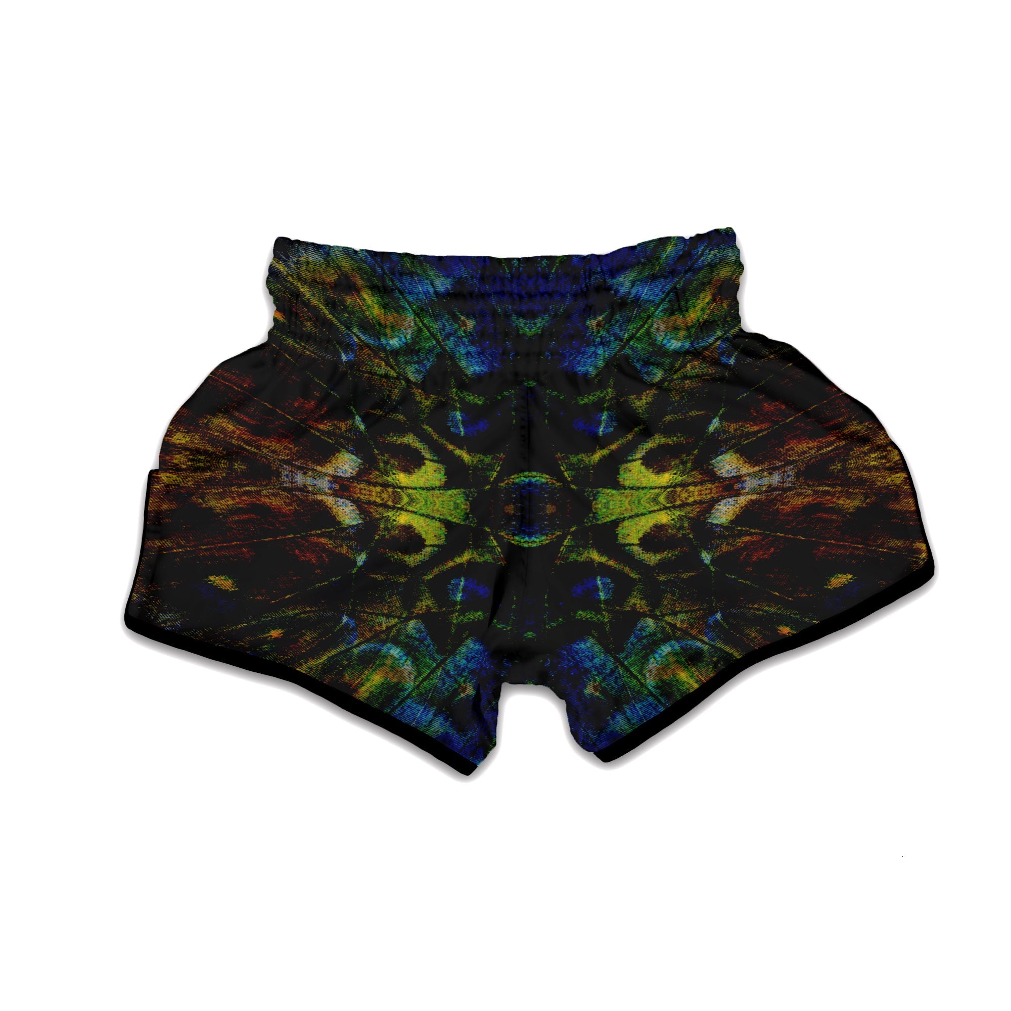 Butterfly Wing Skin Dark Print Muay Thai Boxing Shorts-grizzshop