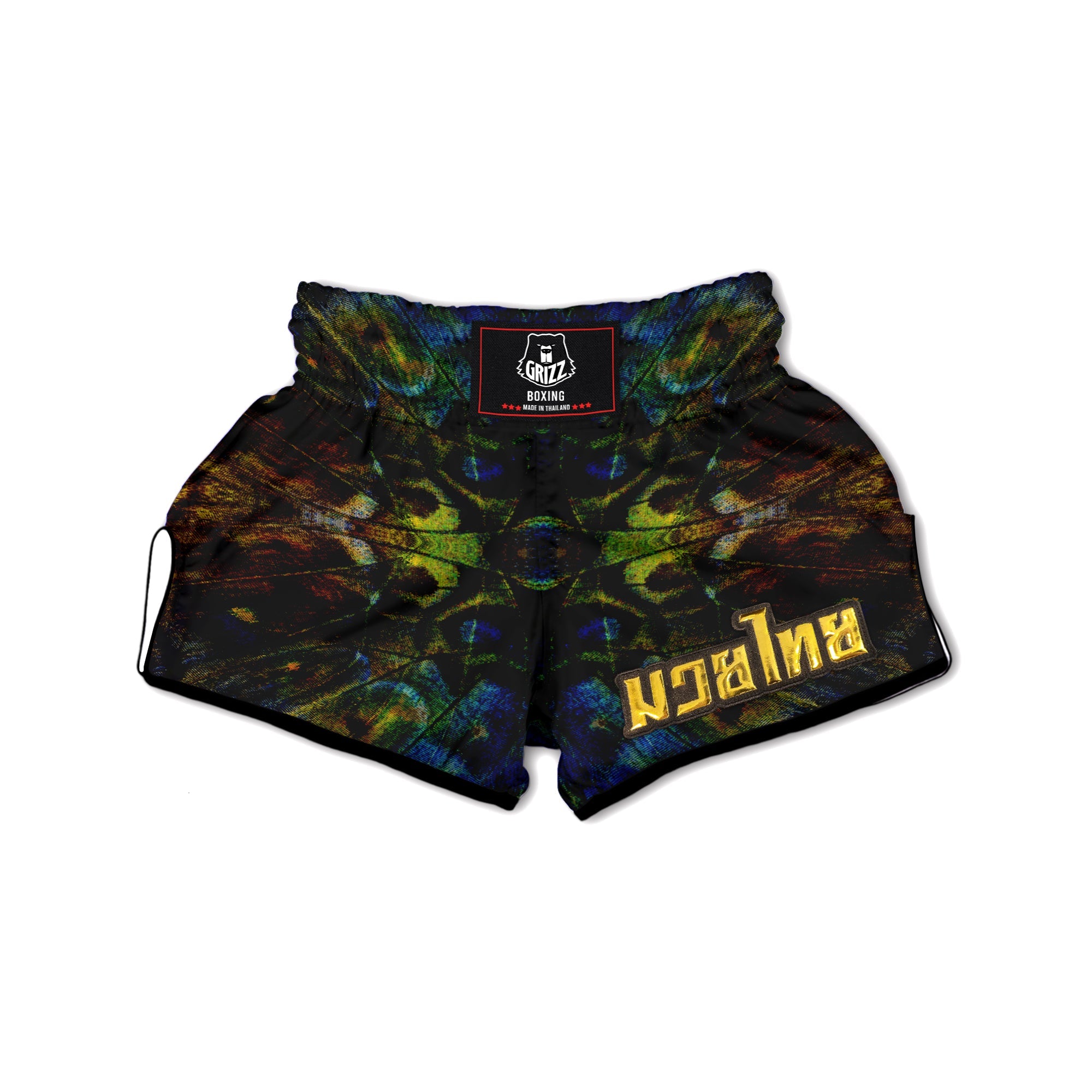 Butterfly Wing Skin Dark Print Muay Thai Boxing Shorts-grizzshop