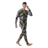 Butterfly Wing Skin Grey Print Men's Pajamas-grizzshop