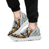 Butterfly Wing Skin Grey Print White Sneaker-grizzshop