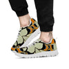 Butterfly Wing Skin White Orange Print White Sneaker-grizzshop