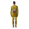 Butterfly Wing Skin Yellow Print Men's Pajamas-grizzshop