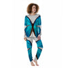 Butterfly Wings Blue Monarch Print Women's Pajamas-grizzshop