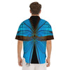 Butterfly Wings Blue Print Men's Short Sleeve Shirts-grizzshop