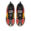 Butterfly Wings Orange Monarch Print Black Sneaker-grizzshop