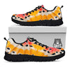 Butterfly Wings Orange Monarch Print Black Sneaker-grizzshop