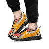 Butterfly Wings Orange Monarch Print Black Sneaker-grizzshop