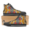 Butterfly Wings Orange Monarch Print High Top Shoes-grizzshop