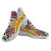 Butterfly Wings Orange Monarch Print White Athletic Shoes-grizzshop