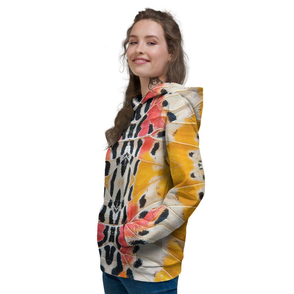 Butterfly Wings Orange Monarch Print Women's Hoodie-grizzshop