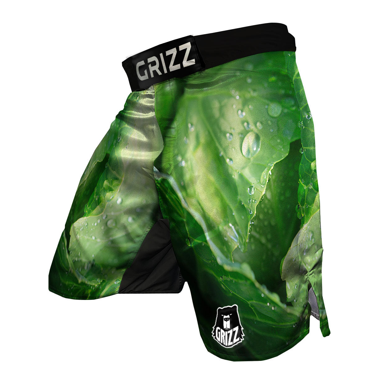 Cabbage Fresh Leaf Print MMA Shorts-grizzshop
