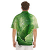 Cabbage Fresh Leaf Print Men's Short Sleeve Shirts-grizzshop