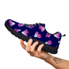 Cabbage Leaves Purple Print Pattern Black Sneaker-grizzshop