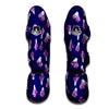 Cabbage Leaves Purple Print Pattern Muay Thai Shin Guards-grizzshop