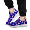 Cabbage Leaves Purple Print Pattern White Athletic Shoes-grizzshop