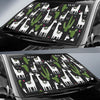 Cactus Llama Pattern Print Car Sun Shade-grizzshop