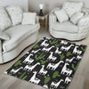 Cactus Llama Pattern Print Floor Mat-grizzshop