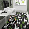 Cactus Llama Pattern Print Floor Mat-grizzshop