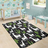 Cactus Llama Pattern Print Floor Mat-grizzshop