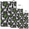 Cactus Llama Pattern Print Floor Mat-grizzshop