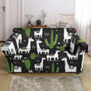 Cactus Llama Pattern Print Loveseat Cover-grizzshop