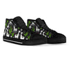 Cactus Llama Pattern Print Men Women's High Top Shoes-grizzshop