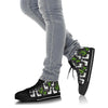 Cactus Llama Pattern Print Men Women's High Top Shoes-grizzshop