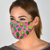 Cactus Pink Pattern Print Face Mask-grizzshop