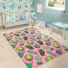 Cactus Pink Pattern Print Floor Mat-grizzshop