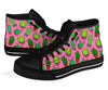 Cactus Pink Pattern Print Men Women's High Top Shoes-grizzshop