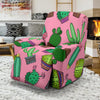 Cactus Pink Pattern Print Recliner Cover-grizzshop