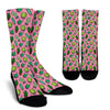 Cactus Pink Pattern Print Unisex Crew Socks-grizzshop