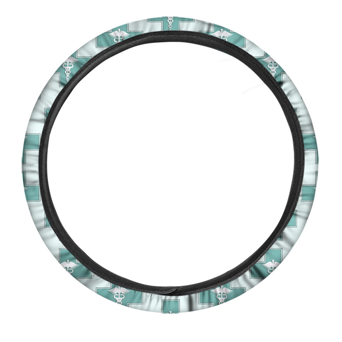 Caduceus Print Pattern Car Steering Wheel Cover-grizzshop