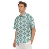 Caduceus Print Pattern Men's Short Sleeve Shirts-grizzshop