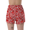 Cady Cane Print Pattern Women's Shorts-grizzshop