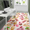 Cake Dessert Pattern Print Floor Mat-grizzshop