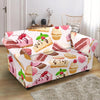 Cake Dessert Pattern Print Loveseat Cover-grizzshop