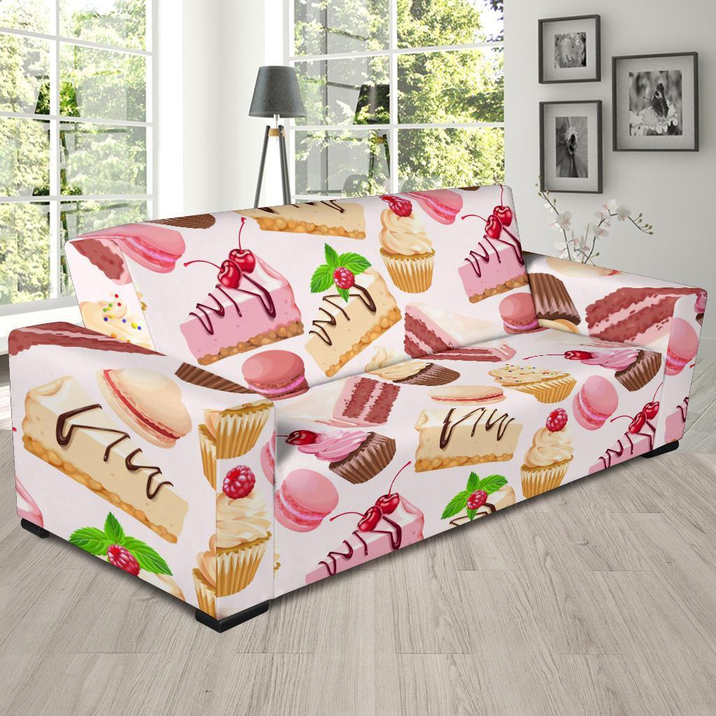 Cake Dessert Pattern Print Sofa Covers-grizzshop