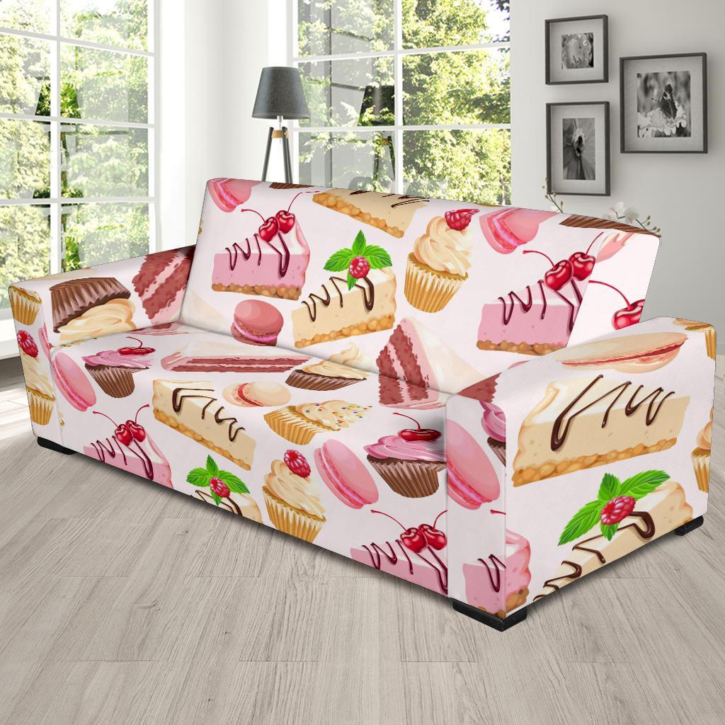 Cake Dessert Pattern Print Sofa Covers-grizzshop